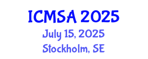 International Conference on Marine Science and Aquaculture (ICMSA) July 15, 2025 - Stockholm, Sweden