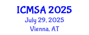 International Conference on Marine Science and Aquaculture (ICMSA) July 29, 2025 - Vienna, Austria