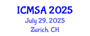 International Conference on Marine Science and Aquaculture (ICMSA) July 29, 2025 - Zurich, Switzerland