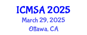 International Conference on Marine Science and Aquaculture (ICMSA) March 29, 2025 - Ottawa, Canada