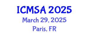 International Conference on Marine Science and Aquaculture (ICMSA) March 29, 2025 - Paris, France