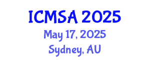 International Conference on Marine Science and Aquaculture (ICMSA) May 17, 2025 - Sydney, Australia