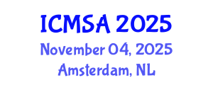 International Conference on Marine Science and Aquaculture (ICMSA) November 04, 2025 - Amsterdam, Netherlands