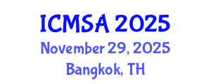 International Conference on Marine Science and Aquaculture (ICMSA) November 29, 2025 - Bangkok, Thailand