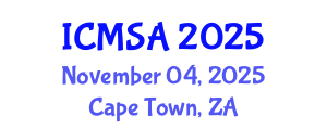 International Conference on Marine Science and Aquaculture (ICMSA) November 04, 2025 - Cape Town, South Africa