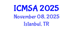 International Conference on Marine Science and Aquaculture (ICMSA) November 08, 2025 - Istanbul, Turkey