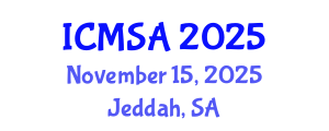 International Conference on Marine Science and Aquaculture (ICMSA) November 15, 2025 - Jeddah, Saudi Arabia