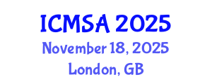 International Conference on Marine Science and Aquaculture (ICMSA) November 18, 2025 - London, United Kingdom