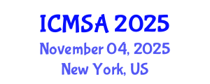 International Conference on Marine Science and Aquaculture (ICMSA) November 04, 2025 - New York, United States