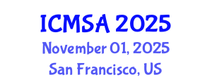 International Conference on Marine Science and Aquaculture (ICMSA) November 01, 2025 - San Francisco, United States