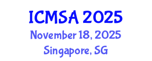 International Conference on Marine Science and Aquaculture (ICMSA) November 18, 2025 - Singapore, Singapore
