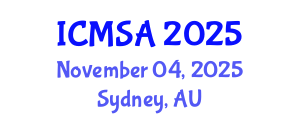 International Conference on Marine Science and Aquaculture (ICMSA) November 04, 2025 - Sydney, Australia