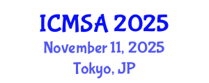 International Conference on Marine Science and Aquaculture (ICMSA) November 11, 2025 - Tokyo, Japan