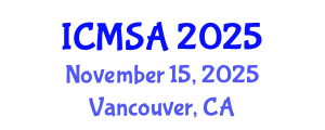 International Conference on Marine Science and Aquaculture (ICMSA) November 15, 2025 - Vancouver, Canada