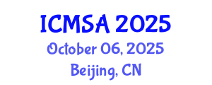 International Conference on Marine Science and Aquaculture (ICMSA) October 06, 2025 - Beijing, China