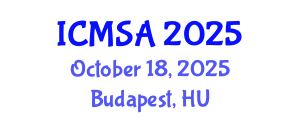 International Conference on Marine Science and Aquaculture (ICMSA) October 18, 2025 - Budapest, Hungary