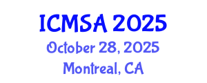 International Conference on Marine Science and Aquaculture (ICMSA) October 28, 2025 - Montreal, Canada