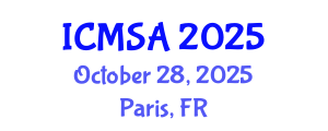 International Conference on Marine Science and Aquaculture (ICMSA) October 28, 2025 - Paris, France