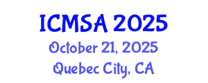 International Conference on Marine Science and Aquaculture (ICMSA) October 21, 2025 - Quebec City, Canada