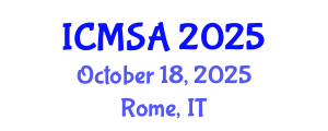 International Conference on Marine Science and Aquaculture (ICMSA) October 18, 2025 - Rome, Italy