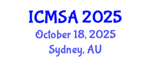 International Conference on Marine Science and Aquaculture (ICMSA) October 18, 2025 - Sydney, Australia