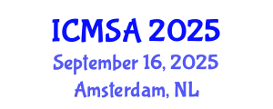 International Conference on Marine Science and Aquaculture (ICMSA) September 16, 2025 - Amsterdam, Netherlands