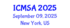 International Conference on Marine Science and Aquaculture (ICMSA) September 09, 2025 - New York, United States