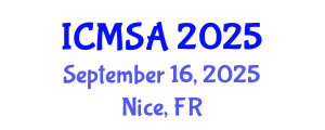 International Conference on Marine Science and Aquaculture (ICMSA) September 16, 2025 - Nice, France