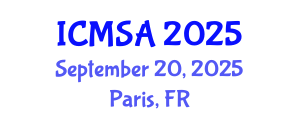 International Conference on Marine Science and Aquaculture (ICMSA) September 20, 2025 - Paris, France
