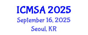 International Conference on Marine Science and Aquaculture (ICMSA) September 16, 2025 - Seoul, Republic of Korea