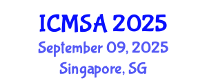 International Conference on Marine Science and Aquaculture (ICMSA) September 09, 2025 - Singapore, Singapore