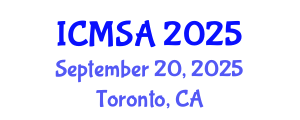 International Conference on Marine Science and Aquaculture (ICMSA) September 20, 2025 - Toronto, Canada