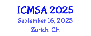 International Conference on Marine Science and Aquaculture (ICMSA) September 16, 2025 - Zurich, Switzerland