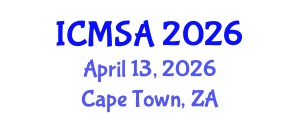 International Conference on Marine Science and Aquaculture (ICMSA) April 13, 2026 - Cape Town, South Africa International Conference on Marine Science and Aquaculture (ICMSA) April 13, 2026 - Cape Town, South Africa