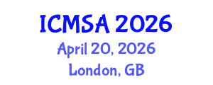 International Conference on Marine Science and Aquaculture (ICMSA) April 20, 2026 - London, United Kingdom International Conference on Marine Science and Aquaculture (ICMSA) April 20, 2026 - London, United Kingdom