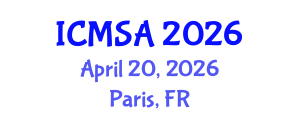 International Conference on Marine Science and Aquaculture (ICMSA) April 20, 2026 - Paris, France International Conference on Marine Science and Aquaculture (ICMSA) April 20, 2026 - Paris, France