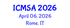 International Conference on Marine Science and Aquaculture (ICMSA) April 06, 2026 - Rome, Italy International Conference on Marine Science and Aquaculture (ICMSA) April 06, 2026 - Rome, Italy