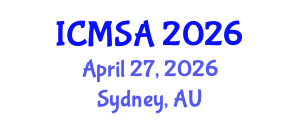 International Conference on Marine Science and Aquaculture (ICMSA) April 27, 2026 - Sydney, Australia