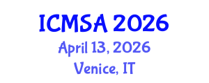 International Conference on Marine Science and Aquaculture (ICMSA) April 13, 2026 - Venice, Italy International Conference on Marine Science and Aquaculture (ICMSA) April 13, 2026 - Venice, Italy