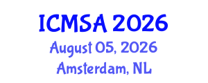 International Conference on Marine Science and Aquaculture (ICMSA) August 05, 2026 - Amsterdam, Netherlands International Conference on Marine Science and Aquaculture (ICMSA) August 05, 2026 - Amsterdam, Netherlands
