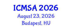 International Conference on Marine Science and Aquaculture (ICMSA) August 23, 2026 - Budapest, Hungary International Conference on Marine Science and Aquaculture (ICMSA) August 23, 2026 - Budapest, Hungary