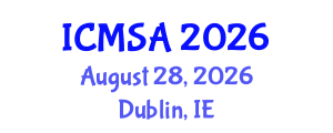 International Conference on Marine Science and Aquaculture (ICMSA) August 28, 2026 - Dublin, Ireland International Conference on Marine Science and Aquaculture (ICMSA) August 28, 2026 - Dublin, Ireland