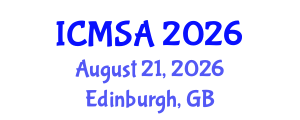 International Conference on Marine Science and Aquaculture (ICMSA) August 21, 2026 - Edinburgh, United Kingdom International Conference on Marine Science and Aquaculture (ICMSA) August 21, 2026 - Edinburgh, United Kingdom