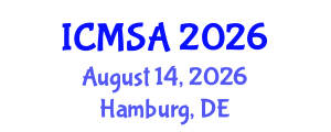 International Conference on Marine Science and Aquaculture (ICMSA) August 14, 2026 - Hamburg, Germany International Conference on Marine Science and Aquaculture (ICMSA) August 14, 2026 - Hamburg, Germany