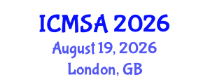 International Conference on Marine Science and Aquaculture (ICMSA) August 19, 2026 - London, United Kingdom