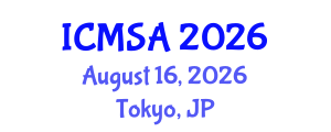 International Conference on Marine Science and Aquaculture (ICMSA) August 16, 2026 - Tokyo, Japan International Conference on Marine Science and Aquaculture (ICMSA) August 16, 2026 - Tokyo, Japan
