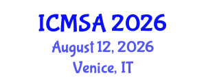 International Conference on Marine Science and Aquaculture (ICMSA) August 12, 2026 - Venice, Italy International Conference on Marine Science and Aquaculture (ICMSA) August 12, 2026 - Venice, Italy