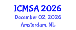 International Conference on Marine Science and Aquaculture (ICMSA) December 02, 2026 - Amsterdam, Netherlands International Conference on Marine Science and Aquaculture (ICMSA) December 02, 2026 - Amsterdam, Netherlands