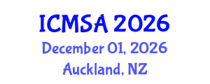 International Conference on Marine Science and Aquaculture (ICMSA) December 01, 2026 - Auckland, New Zealand International Conference on Marine Science and Aquaculture (ICMSA) December 01, 2026 - Auckland, New Zealand