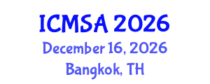 International Conference on Marine Science and Aquaculture (ICMSA) December 16, 2026 - Bangkok, Thailand International Conference on Marine Science and Aquaculture (ICMSA) December 16, 2026 - Bangkok, Thailand